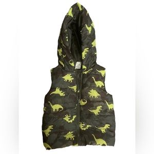 Members mark play wear set dinosaur puffer vest Size: 2T